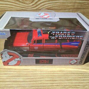 Ecto-1 Jada Toys Transformers X Ghostbusters colab 1:32 diecast car (NEW)